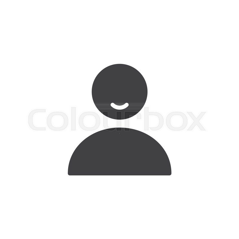 800x800 User Person Icon Vector, Filled Flat Sign, Solid Pictogram