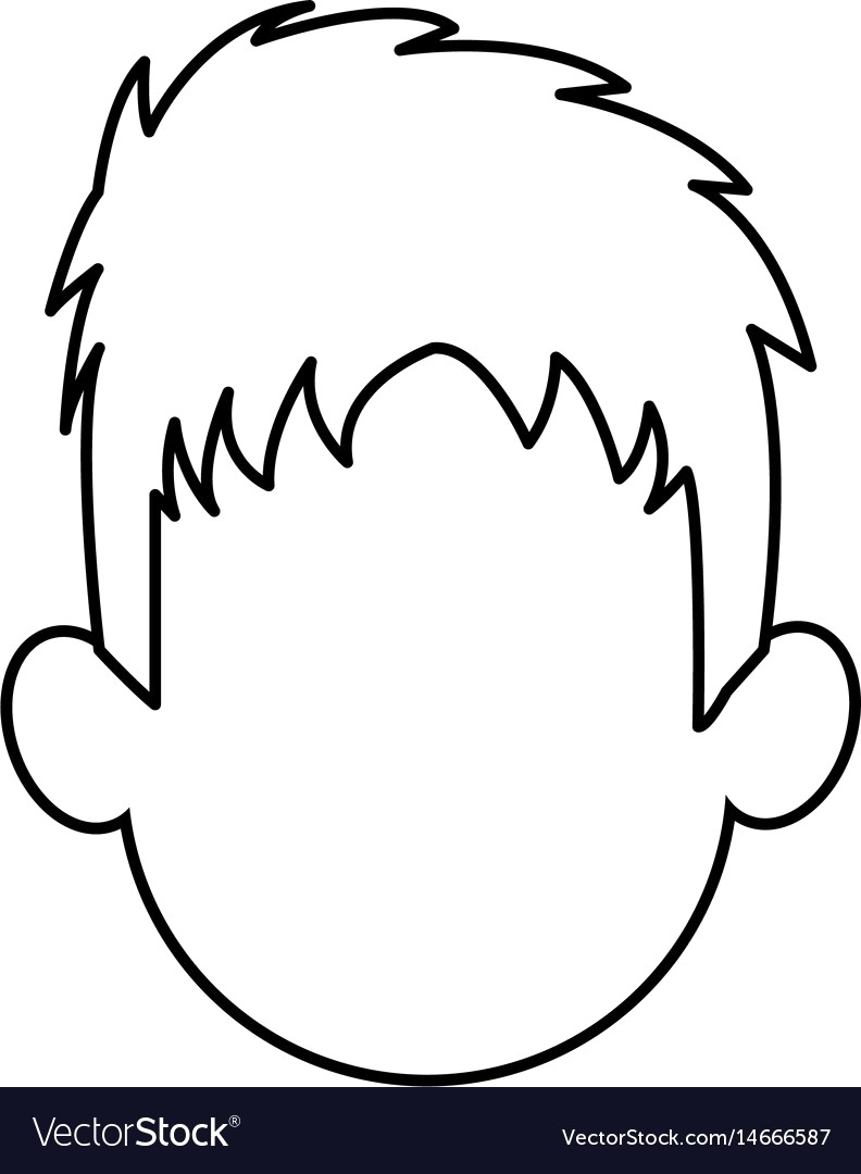 792x1080 Outline Head Man Character Person Vector 14666587 13 Of A