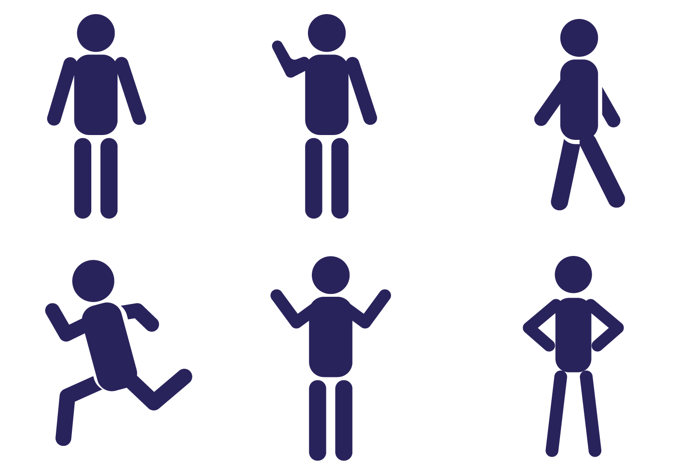 1400x980 Man Icon Vector Set