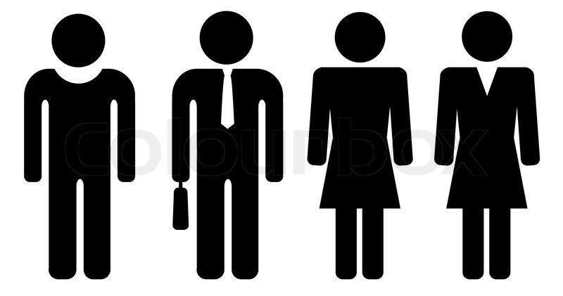 800x421 Man And Woman Symbols Stock Vector Colourbox