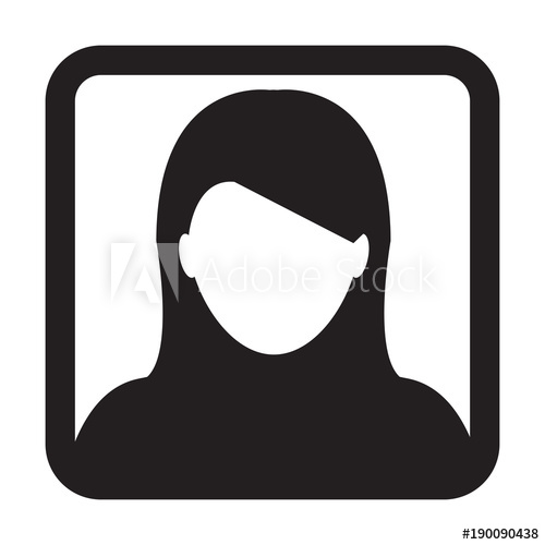 500x500 User Icon Vector Female Person Symbol Profile Avatar Sign In Flat