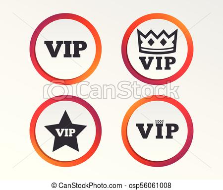 450x383 Vip Icons. Very Important Person Symbols. King Crown And Star