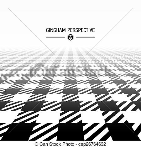 450x470 Gingham Pattern Perspective Illustration.