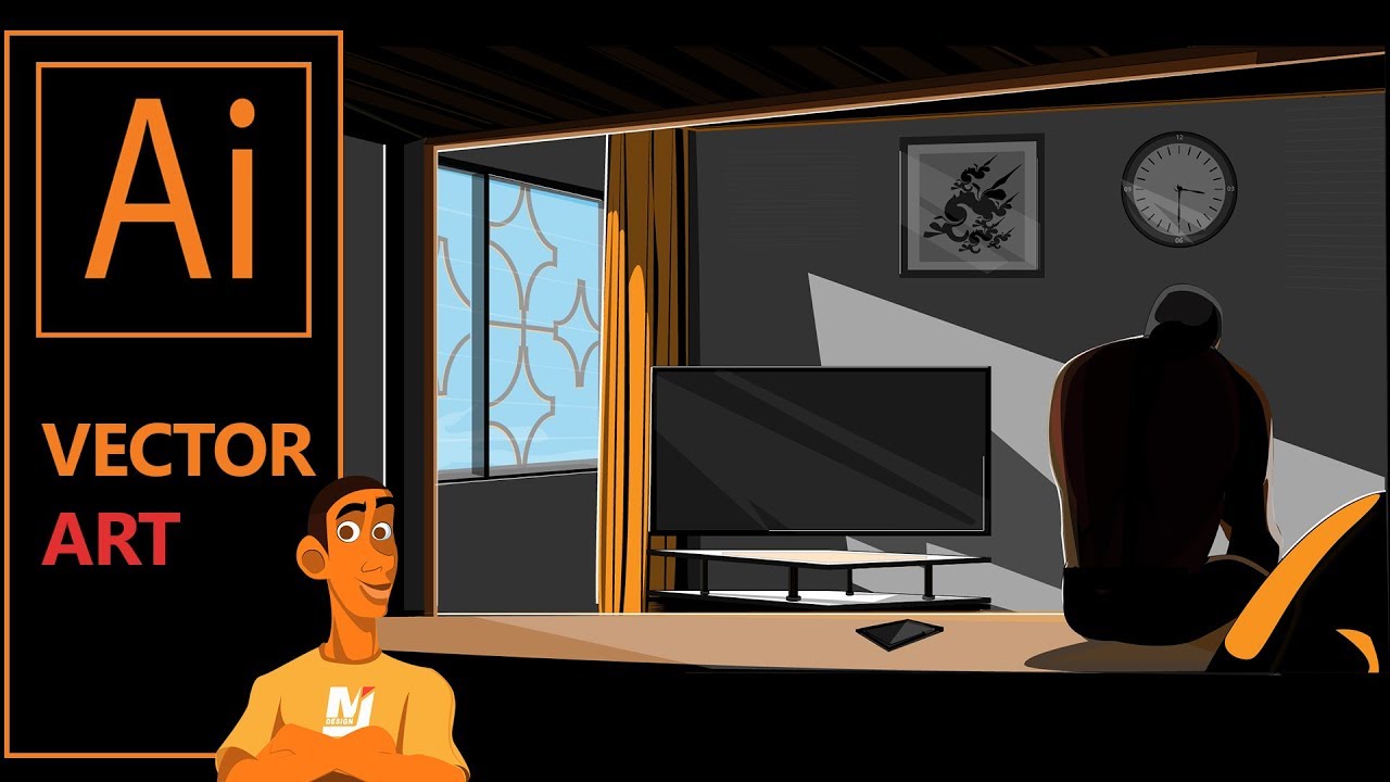 1280x720 Perspective Drawing Art Avec Illustrator Cc