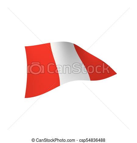 450x470 Peru Flag, Vector Illustration On A White Background Vector