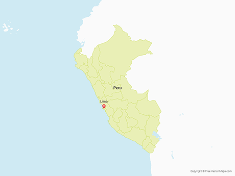460x345 Vector Maps Of Peru Free Vector Maps