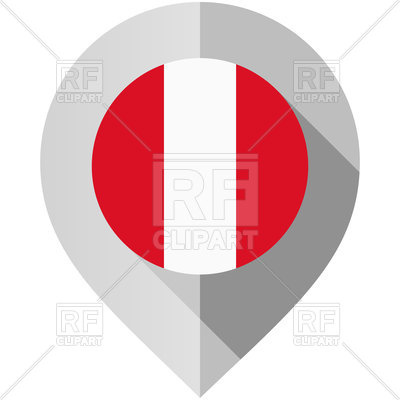 400x400 Map Marker With Flag Of Peru Vector Image Vector Artwork Of