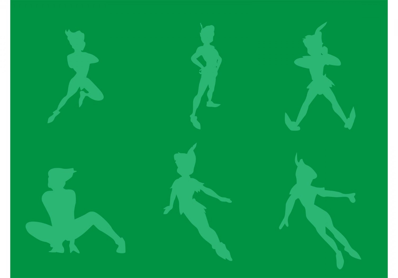 1680x1176 Free Vector Peter Pan Silhouettes Arenawp