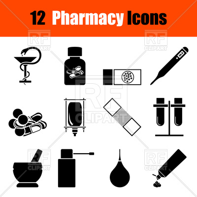 400x400 Pharmacy Icon Set Vector Image Vector Artwork Of Healthcare