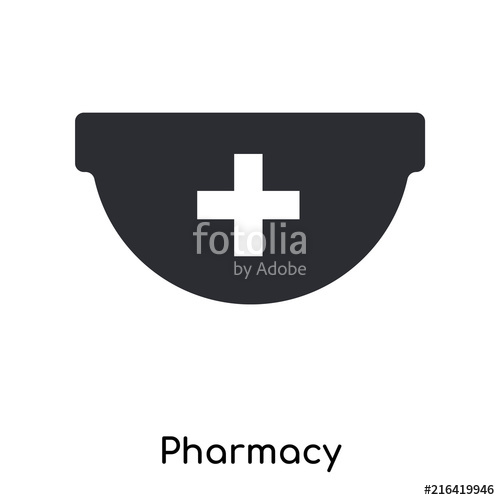 500x500 Pharmacy Icon Vector Sign And Symbol Isolated On White Background