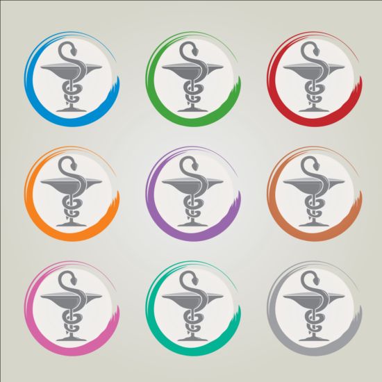550x550 Pharmacy Logos Design Vector 03 Free Download