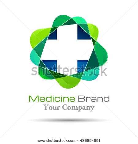 450x470 Medical Pharmacy. Vector Logo Design Illustration. Template F