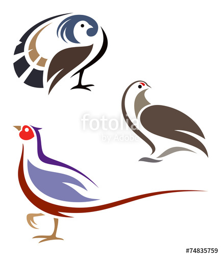 433x500 Stylized Birds