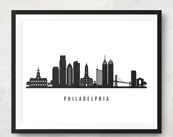 340x270 Philadelphia Skyline Etsy