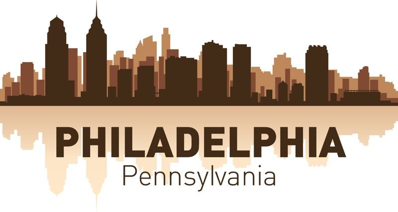 800x426 Philadelphia Skyline City Silhouette Vector Download Free Vector