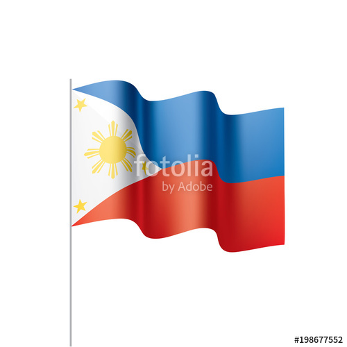 500x500 Philippines Flag, Vector Illustration Stock Image And Royalty