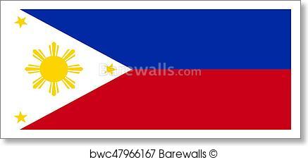 437x227 Art Print Of Philippine Flag Vector Barewalls Posters Amp Prints