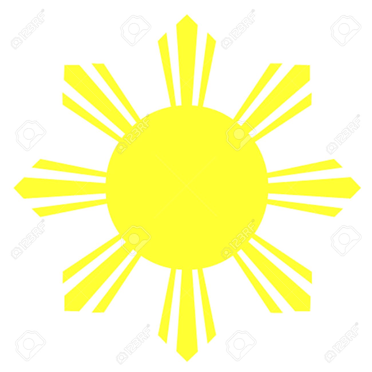 1300x1300 Philipines Clipart Sun Vector