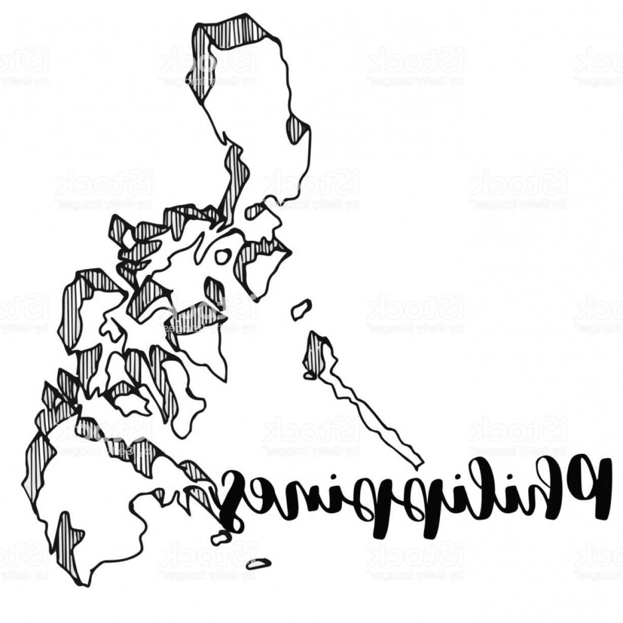 1228x1228 Hand Drawn Of Philippines Map Vector Illustration Gm Arenawp