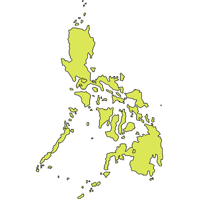 660x660 Outline Vector Map Of Philippines