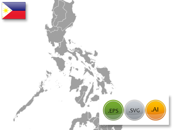 340x255 Ph Philippines Region Map Vector