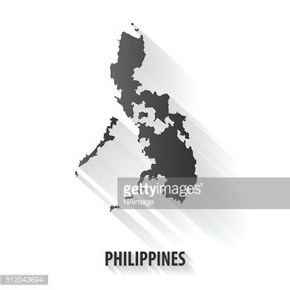 416x416 Philippines Map,vector Long Shadow Icon Premium Clipart