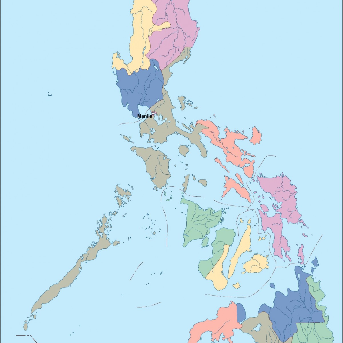 1200x1200 Find Philippines Vector Map. Eps Illustrator Map For A Project