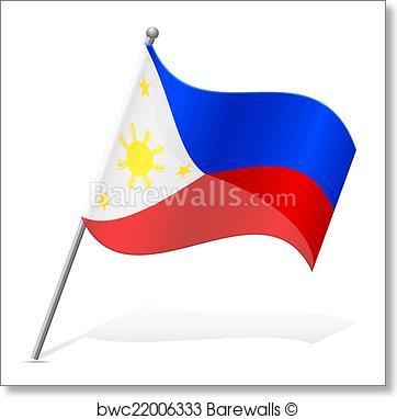 362x382 Art Print Of Flag Of Philippines Vector Illustration Barewalls