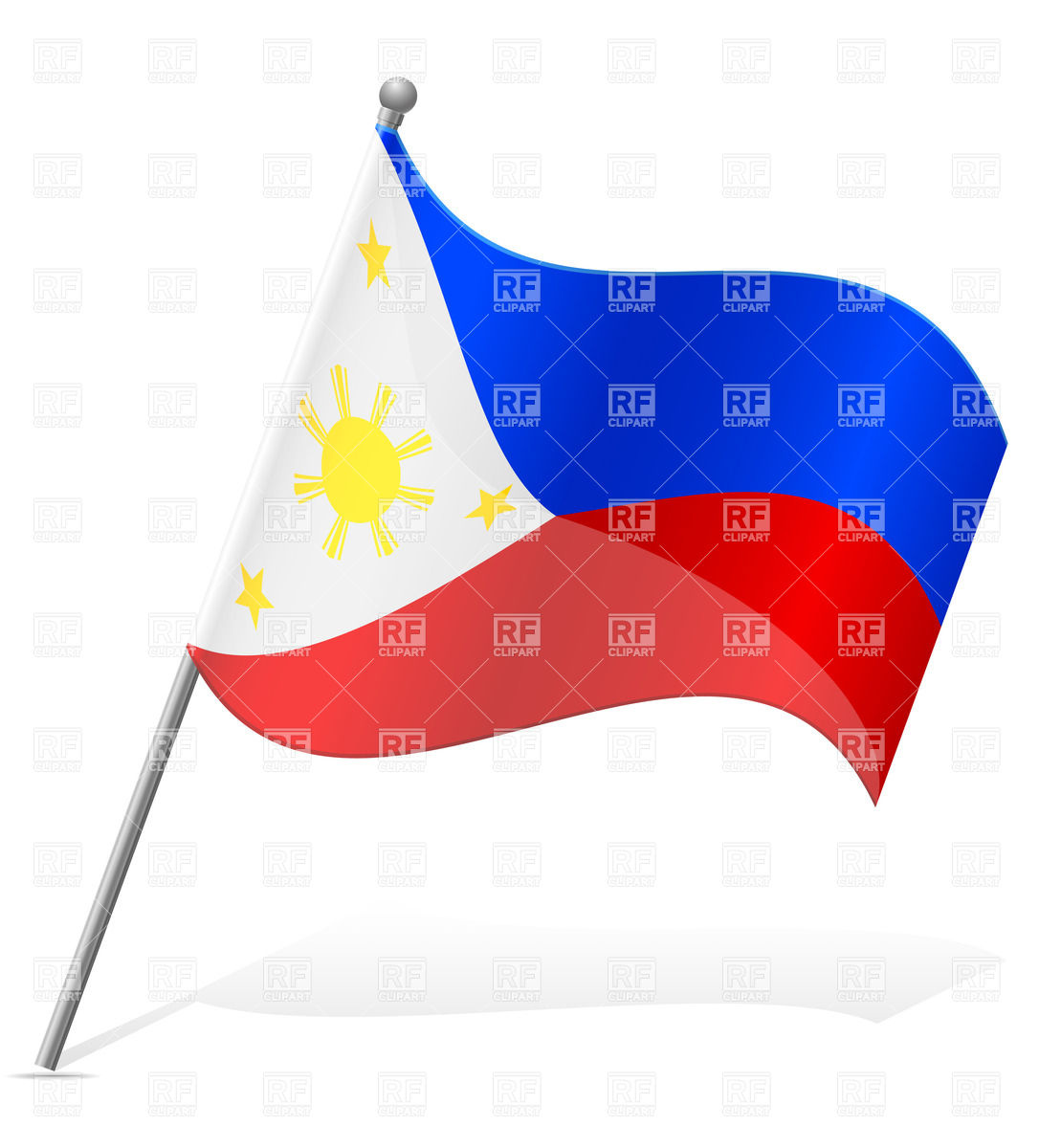 1086x1200 Wavy Flag Of Philippines Vector Image Vector Artwork Of Signs