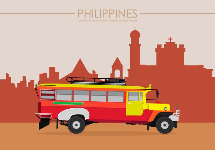 700x490 Jeepney Philippines Illustration