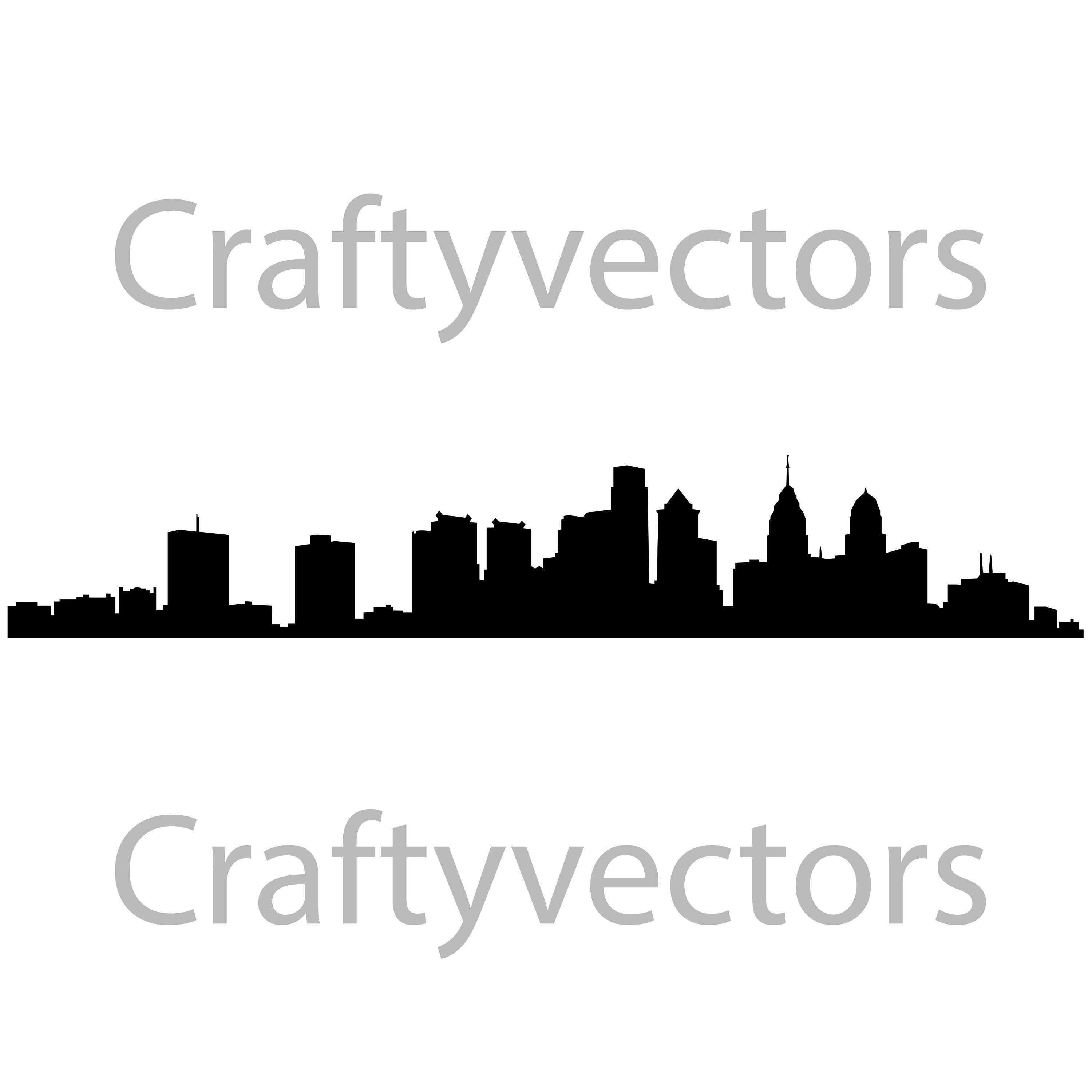 3000x3000 Philadelphia Skyline Vector File Etsy