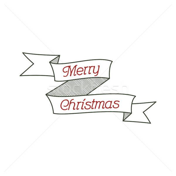 600x600 Happy Christmas Typography Wish Sign. Vector Illustration Of
