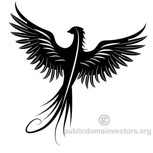 500x500 Phoenix Bird Vector Image Public Domain Vectors