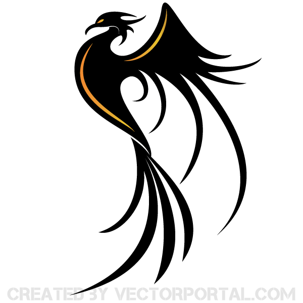 600x600 Phoenix Bird Vector Art 123freevectors