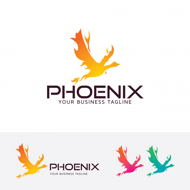 626x626 Fire Phoenix Vector Logo Template Vector Premium Download