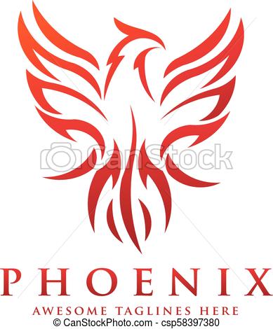 389x470 Luxury Phoenix Logo Concept, Best Phoenix Bird Logo Design