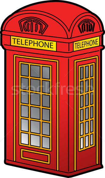 355x600 British Phone Booth Vector Illustration Kenny Kiernan