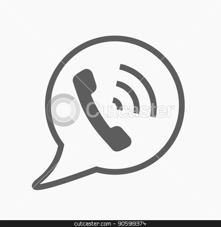 450x464 Phone Call Vector Icon. Style Is Flat Rounded Symbol, Gray Color
