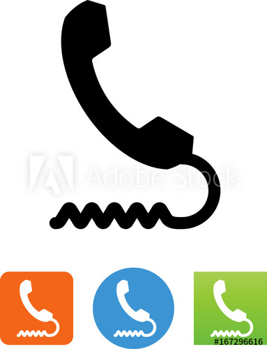 383x500 Phone With Cord Icon