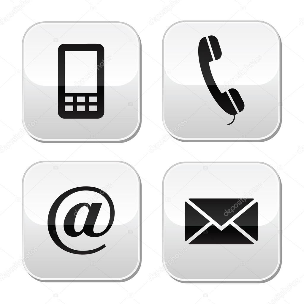 1024x1024 Phone Email Icon Vector
