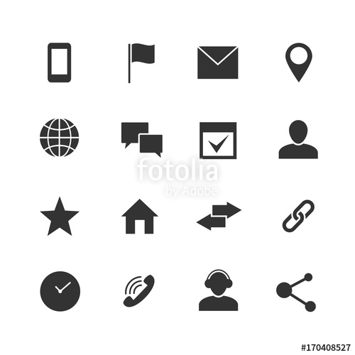 500x500 Contact And Communication Internet Vector Icons. Home, Phone And