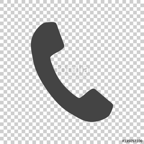 500x500 Phone Icon In Flat Style. Vector Illustration On Isolated
