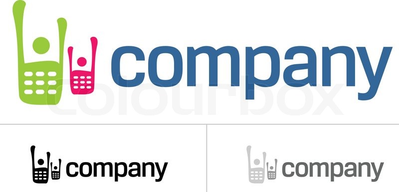 800x386 Dating Mobile Phone Logo Stock Vector Colourbox