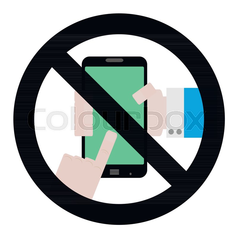 800x800 No Use Phone Symbol. Vector Ban Telephone And Smartphone, Zone