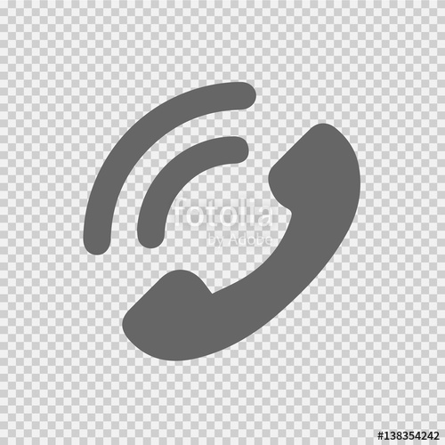 500x500 Phone Symbol Vector Icon Eps 10. Telephone Symbol On Transparent