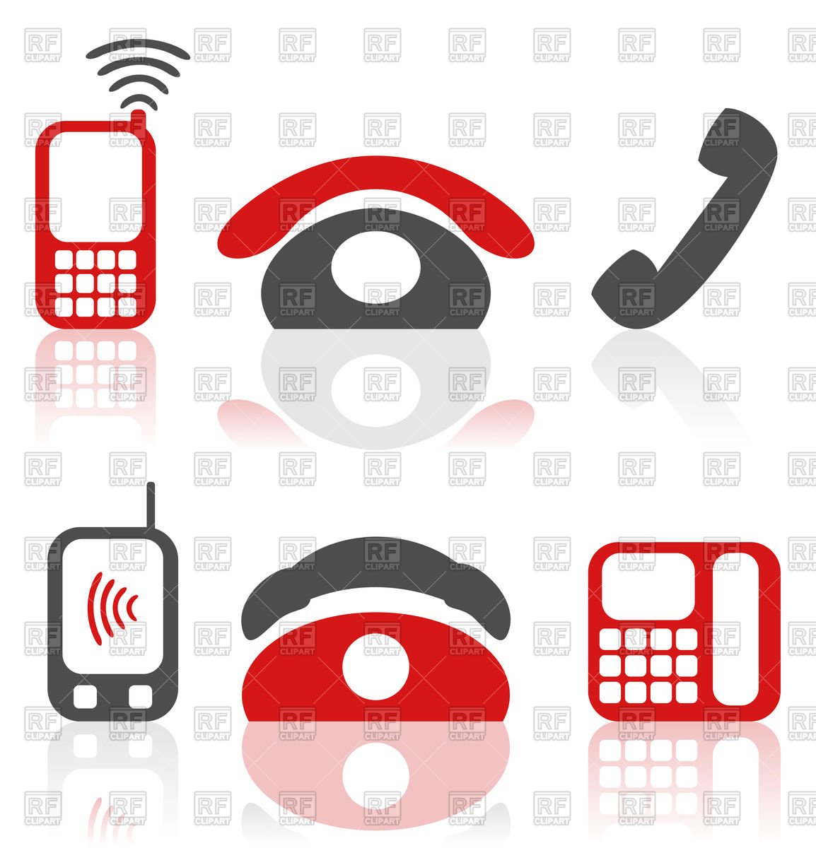 1154x1200 Set Of Phone Icons Vector Image Vector Artwork Of Signs, Symbols