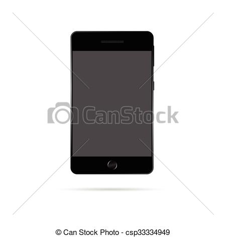 450x470 Mobile Phone Vector Illustration. Mobile Phone Vector Technology