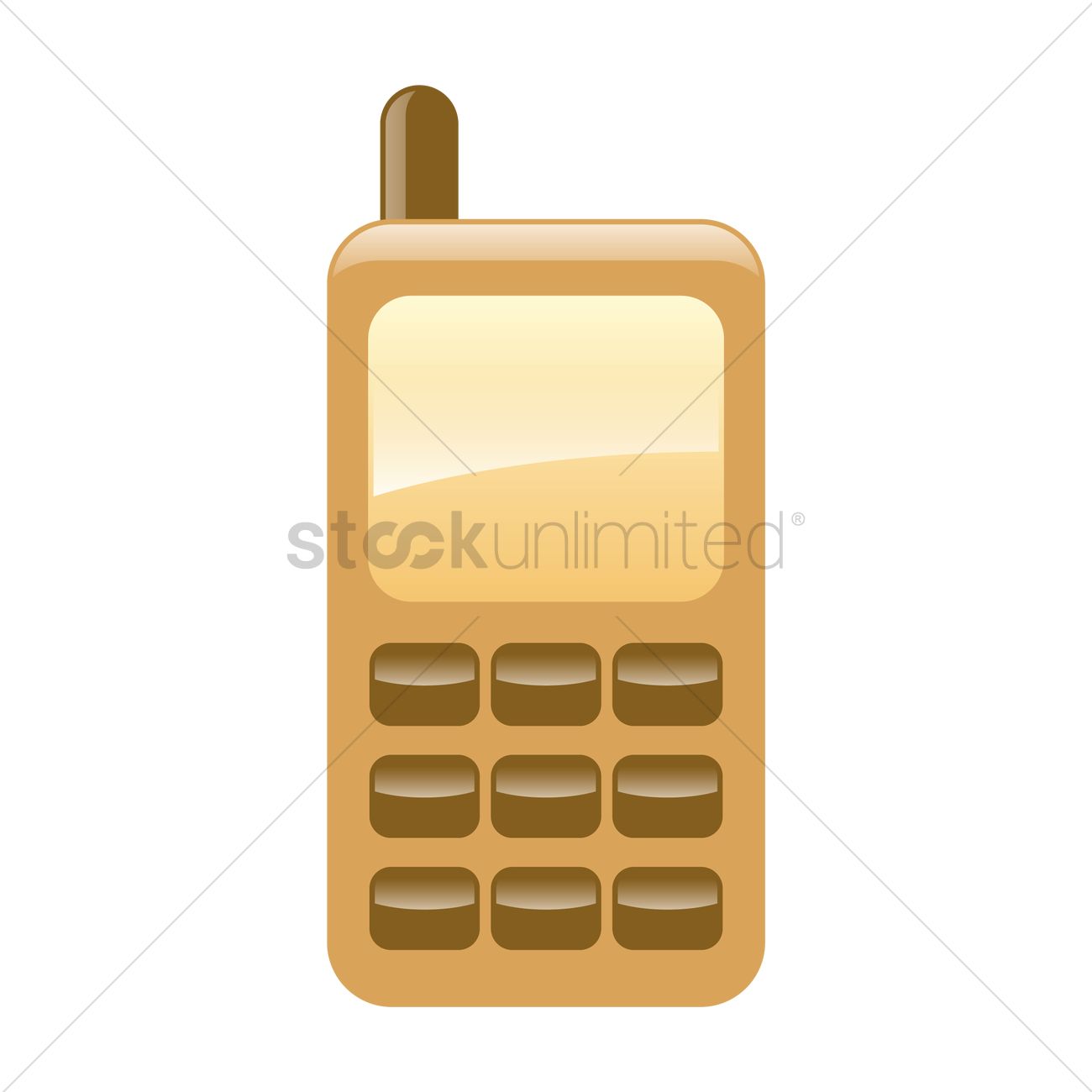 1300x1300 Free Toy Phone Vector Image