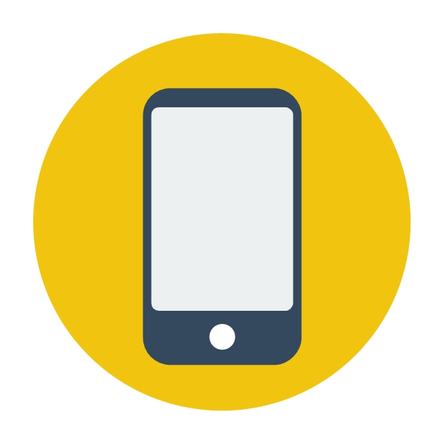 640x640 Mobile Icon Vector Png