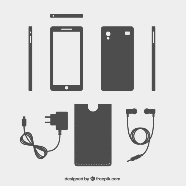 626x626 Mobile Phone And Accessories Vector Free Download